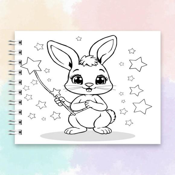 Arquivo Digital Livro de Colorir Coelhinha Mágica