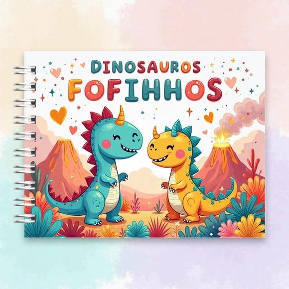Arquivo Digital Livro de Colorir Dinossauros Fofinhos