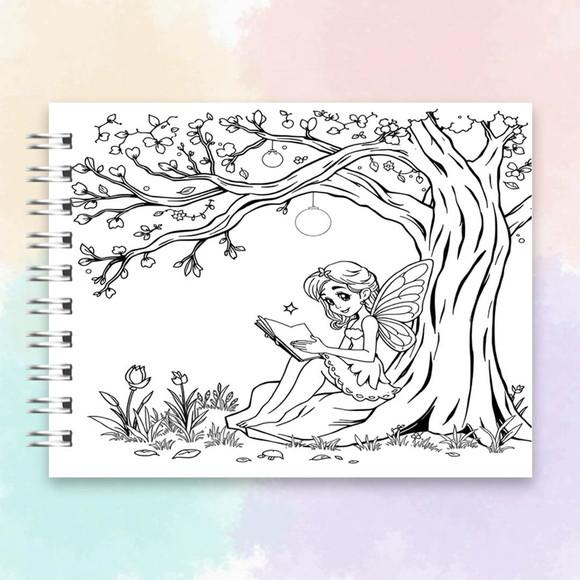 Arquivo Digital Livro de Colorir Fada Encantada