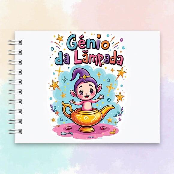 Arquivo Digital Livro de Colorir Gênio da Lâmpada