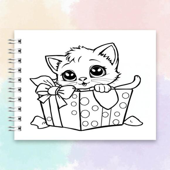 Arquivo Digital Livro de Colorir Gatinhos Fofos