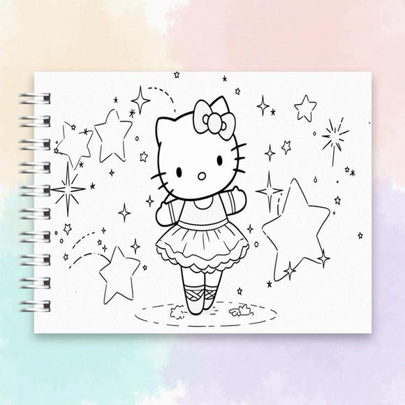 Arquivo Digital Livro de Colorir Hello Kitty