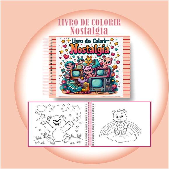 Arquivo Digital Livro de Colorir Nostalgia Divertida