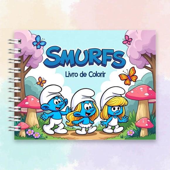 Arquivo Digital Livro de Colorir Smurfs