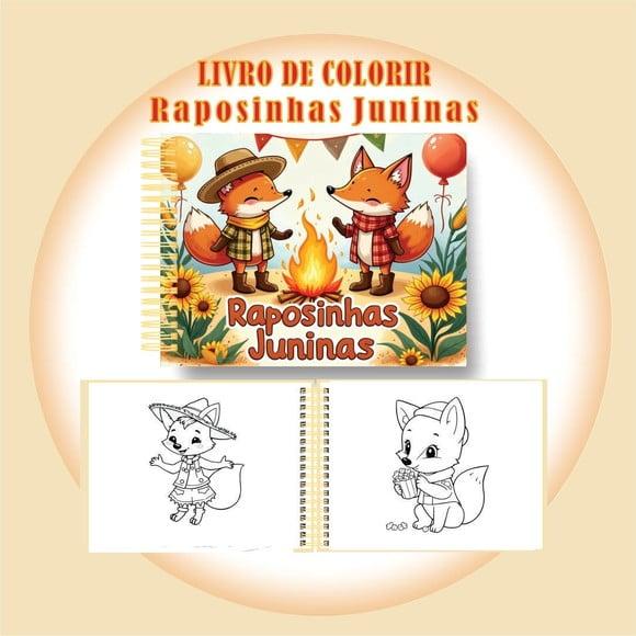 Arquivo Digital Livro de Colorir Raposinhas Juninas