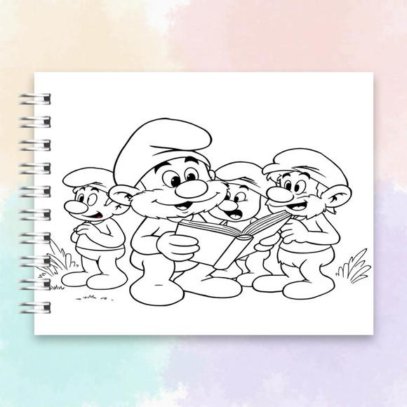 Arquivo Digital Livro de Colorir Smurfs