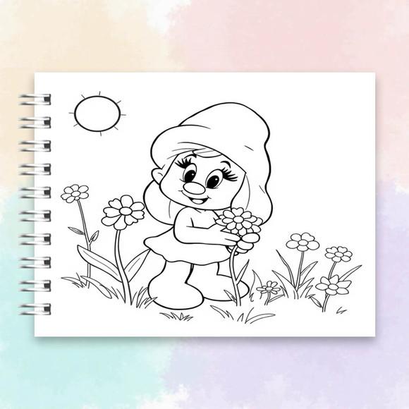 Arquivo Digital Livro de Colorir Smurfs