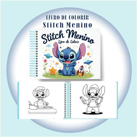 Arquivo Digital Livro de Colorir Stitch Menino