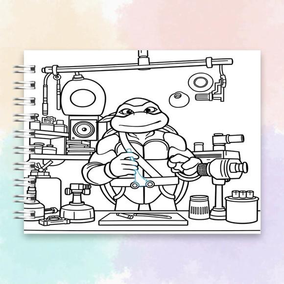 Arquivo Digital Livro de Colorir Tartarugas Ninjas