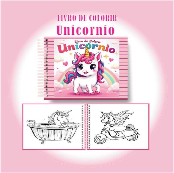 Arquivo Digital Livro de Colorir Unicórnio Mágico