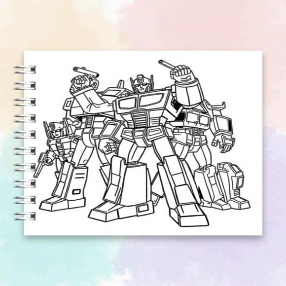 Arquivo Digital Livro de Colorir Transformers