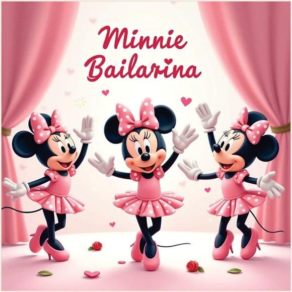 Arquivo Digital, Kit Digital Minnie Bailarina 3d