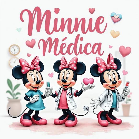 Arquivo Digital, Kit Digital Minnie Doutora 3d