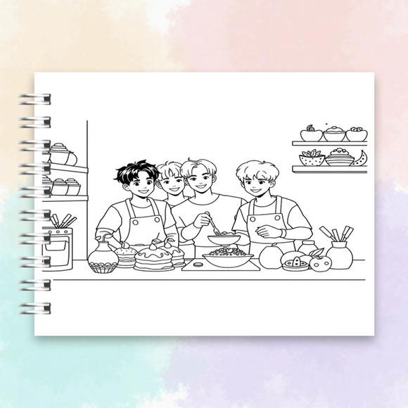 Arquivo Digital, Livro de Colorir Bts