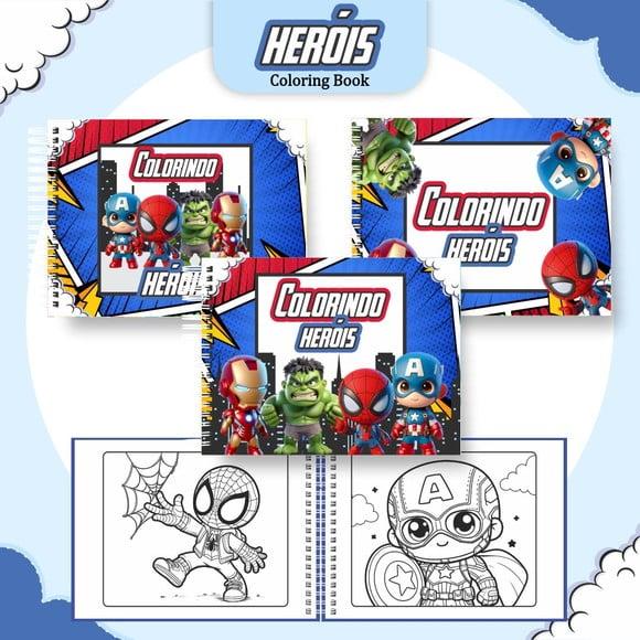 Arquivo Digital: Livro de Colorir ? Heróis
