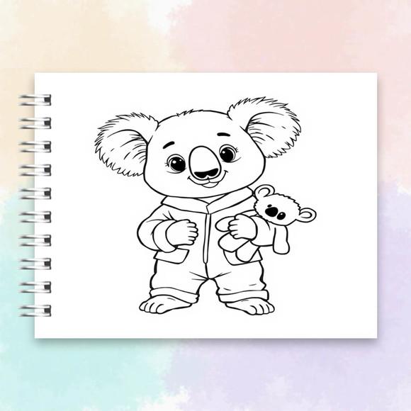 Arquivo Digital: Livro de Colorir Coala Kawaii