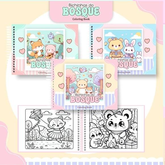 Arquivo Digital: Livro de Colorir Colorindo no Bosque