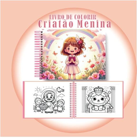Arquivo Digital: Livro de Colorir Cristão Menina