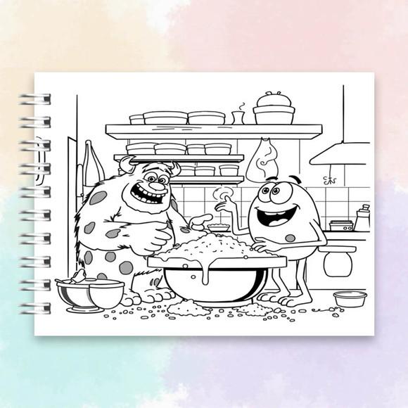 Arquivo Digital: Livro de Colorir Monstros S.a