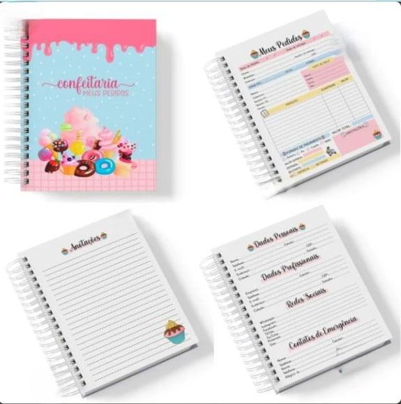 Caderno de Pedidos Confeitaria 1 Arquivo Digital