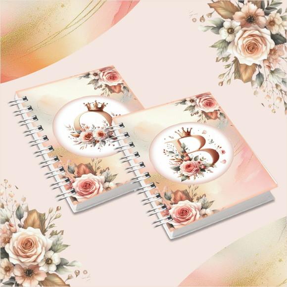 Coleção Capas Alfabeto Realeza Rosé Gold