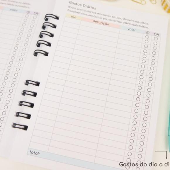 Combo Cadernos Controle Financeiro Arquivo Digital