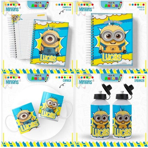 Combo Digital Volta às Aulas 2025 - Tema Minion Menino