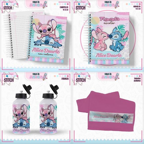 Combo Digital Volta às Aulas 2025 - Tema Stitch Menina