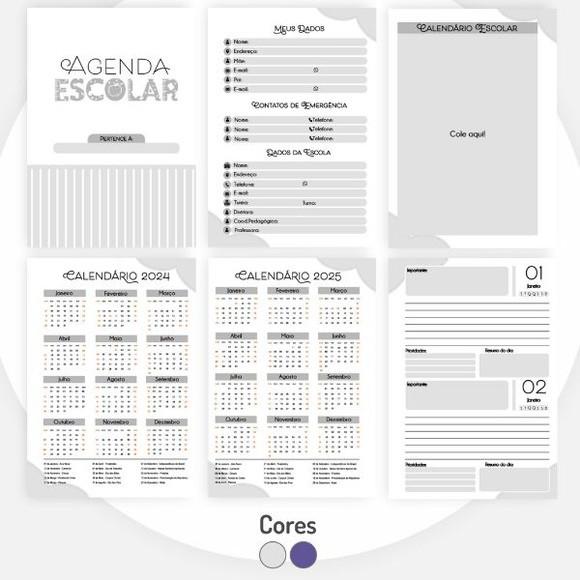 Combo Miolos Neutros Escolares 2024 Arquivo Digital