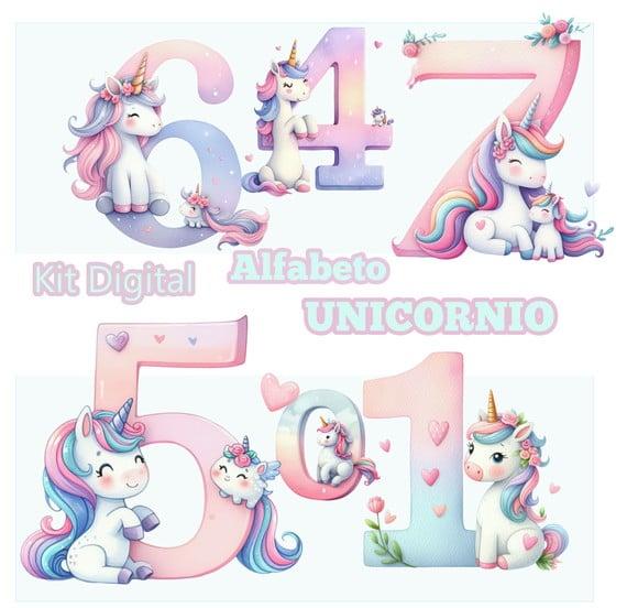 Kit Digital Alfabeto Unicornio, Dia dos Namorados 02