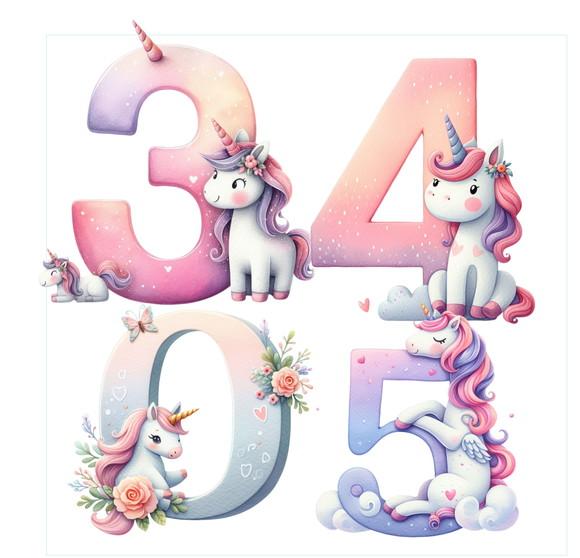 Kit Digital Alfabeto Unicornio, Dia dos Namorados