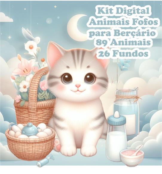 Kit Digital Animais Fofos