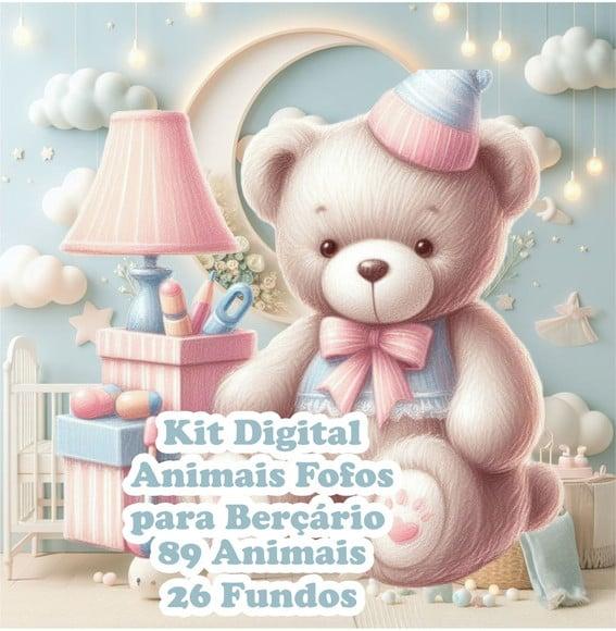 Kit Digital Animais Fofos