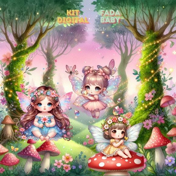 Kit Digital Fada Cute Baby