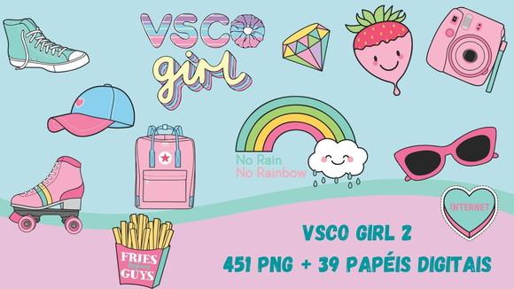 Kit Digital Vsco Girl Tie Dye 2 - 451 Png