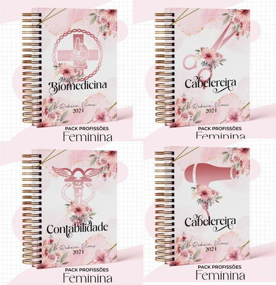 Pack Profissões Feminina Rosa 2024 Arquivo Digital
