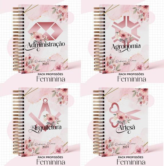 Pack Profissões Feminina Rosa 2024 Arquivo Digital