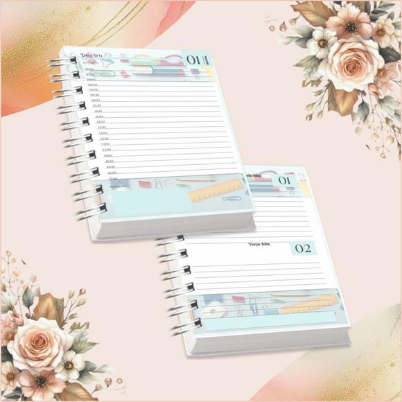 Volta às Aulas Arquivo Digital Combo Agenda Menino