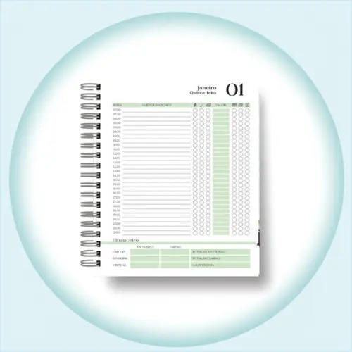 Arquarquivo Digital Agendamento Verde Manicure 2026