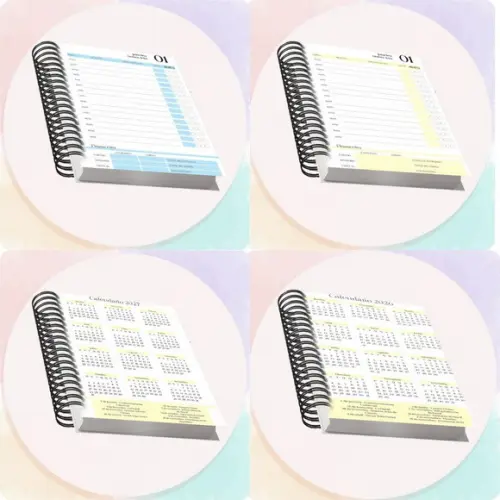 Arquivo Digital Combo Agendamento Fisioterapia 2026 8 Cores