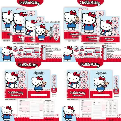 Arquivo Digital Combo Escolar 2025 - Hello Kitty