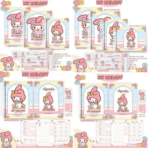 Arquivo Digital Combo Escolar 2025 - My Melody
