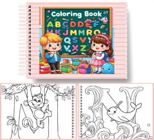 Arquivo Digital Livro de Colorir Alfabeto