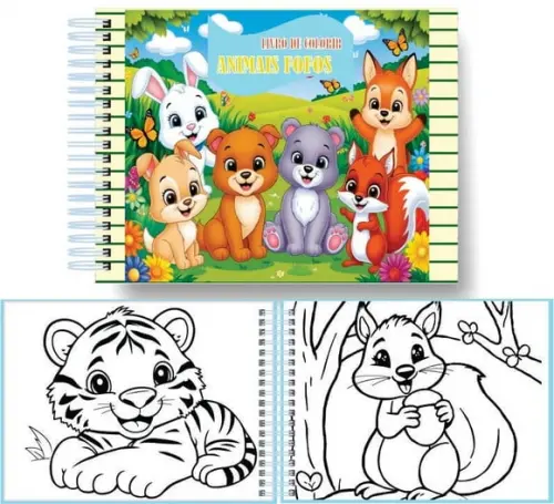 Arquivo Digital Livro de Colorir Animais Fofos