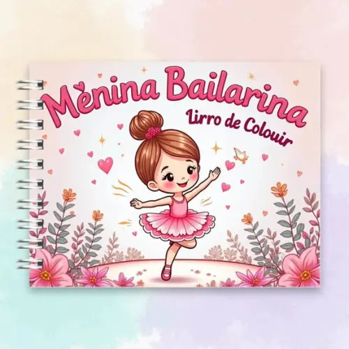 Arquivo Digital Livro de Colorir Bailarina