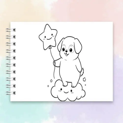 Arquivo Digital Livro de Colorir Cachorrinhos Amigaveis