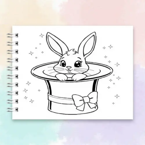 Arquivo Digital Livro de Colorir Coelhinha Mágica