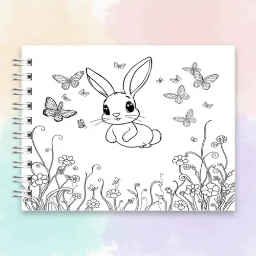 Arquivo Digital Livro de Colorir Coelhinha Mágica