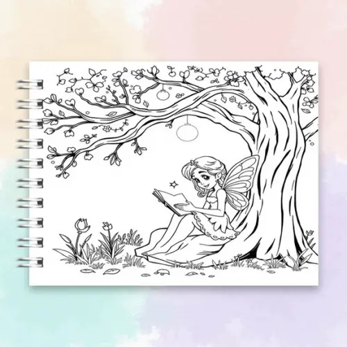 Arquivo Digital Livro de Colorir Fada Encantada