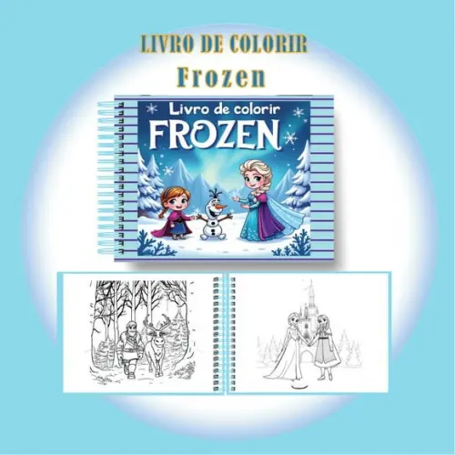 Arquivo Digital Livro de Colorir Frozen